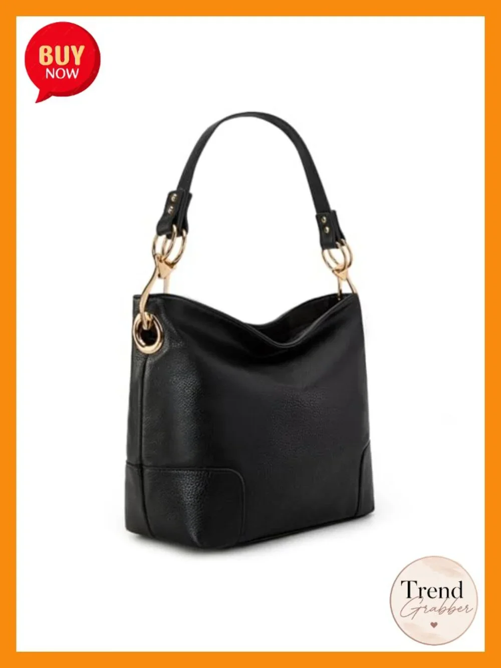 Faux Leather Hobo Bag Top Handle Satchel Shoulder Purse Bucket Handbag